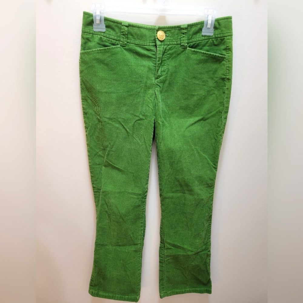 LILLY PULITZER Green Corduroy Jeans